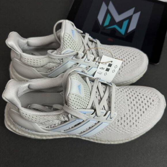 Adidas UltraBoost 1.0 (JH9211) "Grey/White/Blue" Women's Sizes - Picture 5 of 12